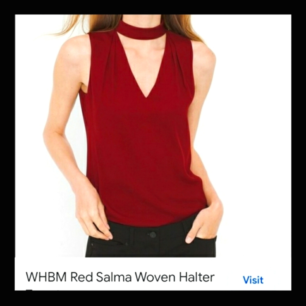 White House Black Market Salma halter Sleeveless top